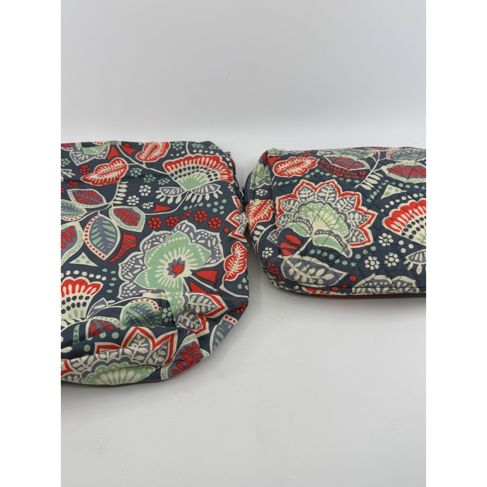Vera Bradley Floral Quilted Cosmetic Bag and Drawstring Wet Bag Set 14542-374